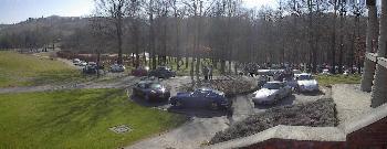 Esaurito il parcheggio le nostre Porsche hanno 'invaso' anche i campi da golf !