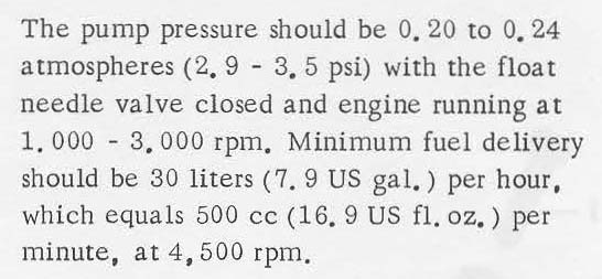 Fuel pump test