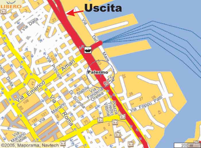 Uscita dal porto