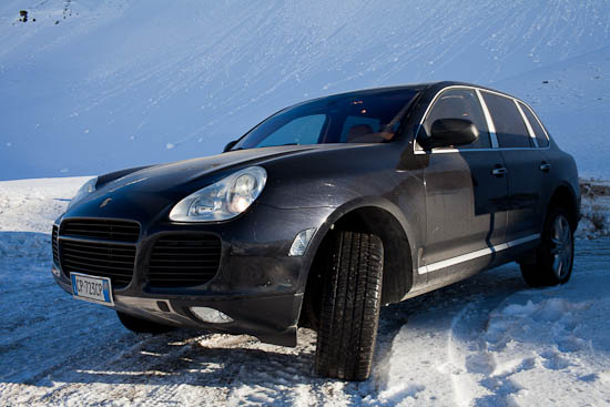 Cayenne Turbo su neve