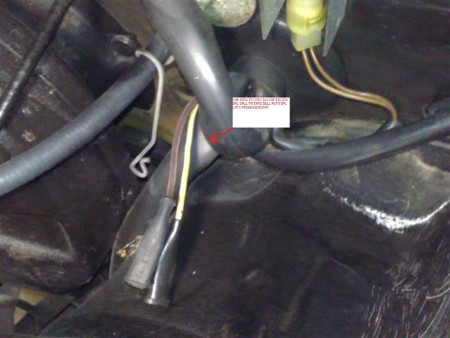 che so sti due cavi che arrivano da dentro l'abitacolo lato guida e arrivano nel vano motore???