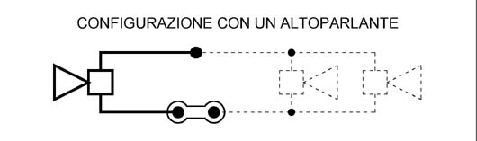 Schema collegamento altoparlanti 1