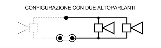 Schema collegamento altoparlanti 2
