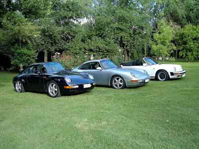 le tre porsche