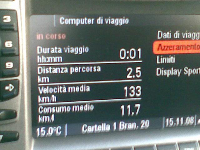 uno sguardo ai consumi.. (120 km/h in autostrada hihih)