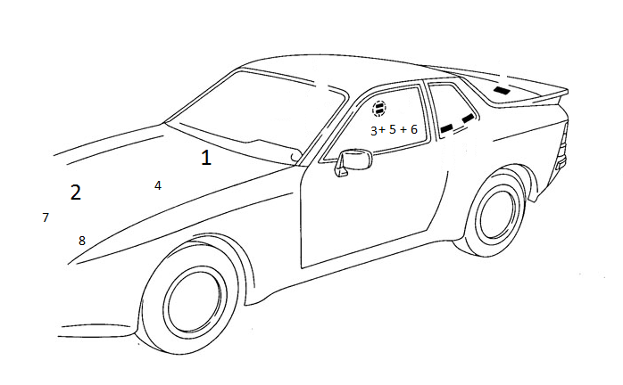 stickers porsche 2
