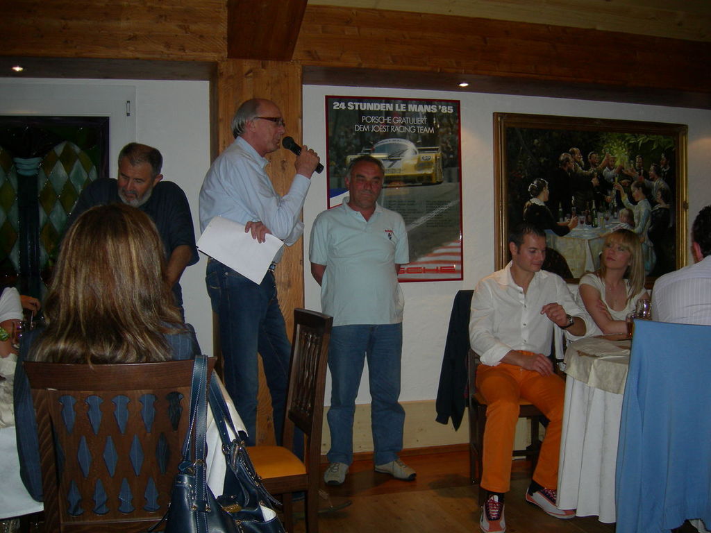 cena di Gala con giornalista P.I. ed ex pilota