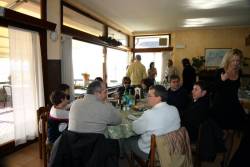 La sala.. gli amici la gente....