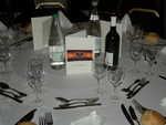 tavolo della cena di gala
